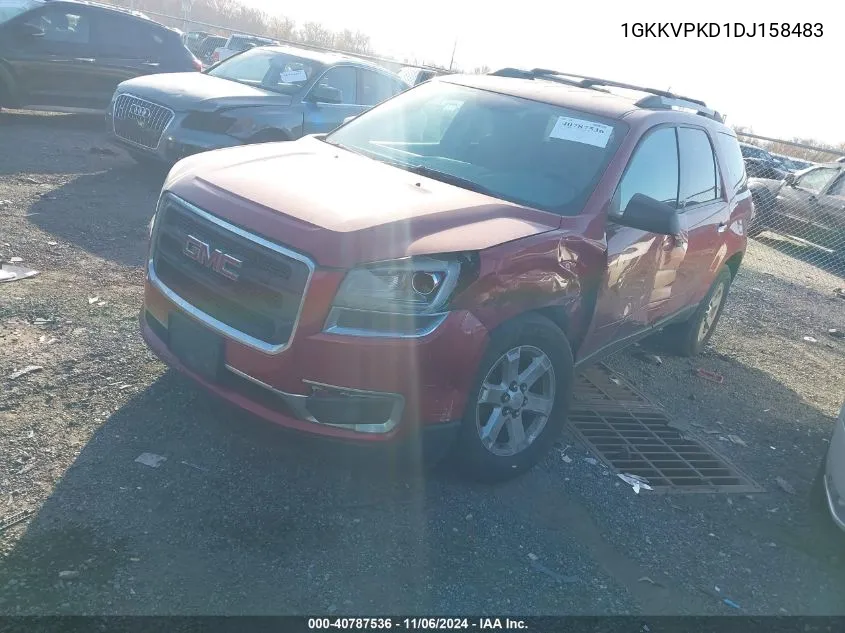 2013 GMC Acadia Sle-2 VIN: 1GKKVPKD1DJ158483 Lot: 40787536