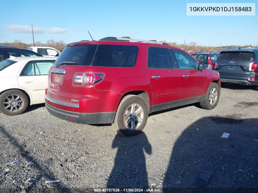 2013 GMC Acadia Sle-2 VIN: 1GKKVPKD1DJ158483 Lot: 40787536