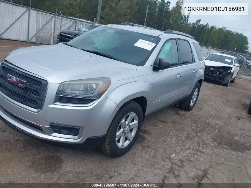 2013 GMC Acadia Sle-1 VIN: 1GKKRNED1DJ156981 Lot: 40796587