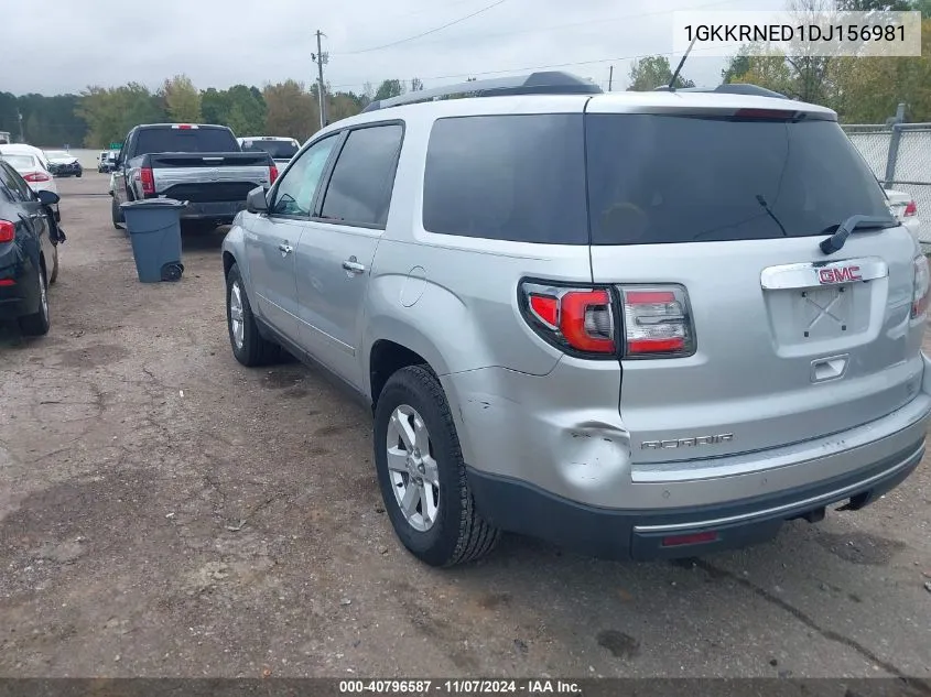 2013 GMC Acadia Sle-1 VIN: 1GKKRNED1DJ156981 Lot: 40796587