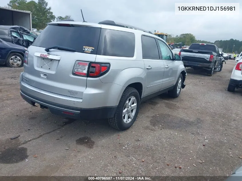 2013 GMC Acadia Sle-1 VIN: 1GKKRNED1DJ156981 Lot: 40796587