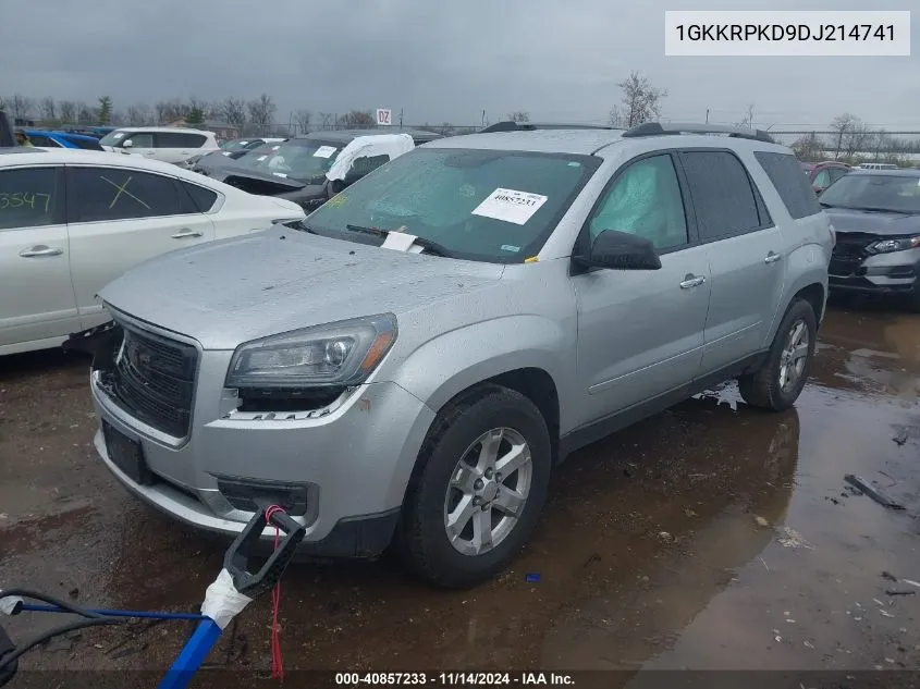 1GKKRPKD9DJ214741 2013 GMC Acadia Sle-2