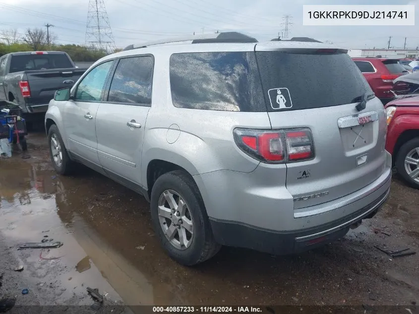 1GKKRPKD9DJ214741 2013 GMC Acadia Sle-2