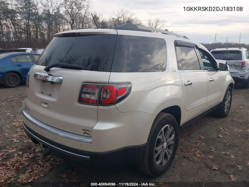 2013 GMC Acadia Slt-2 VIN: 1GKKRSKD2DJ183108 Lot: 40894596