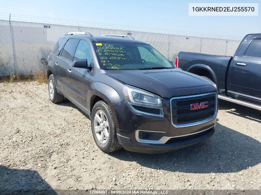 2014 GMC Acadia VIN: 1GKKRNED2EJ255570 Lot: 12068497