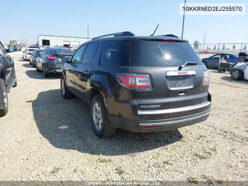 2014 GMC Acadia VIN: 1GKKRNED2EJ255570 Lot: 12068497