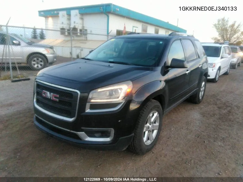 2014 GMC Acadia VIN: 1GKKRNED0EJ340133 Lot: 12122869