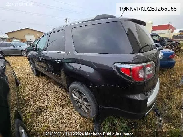 2014 GMC Acadia Slt VIN: 1GKKVRKD2EJ265068 Lot: 20183908