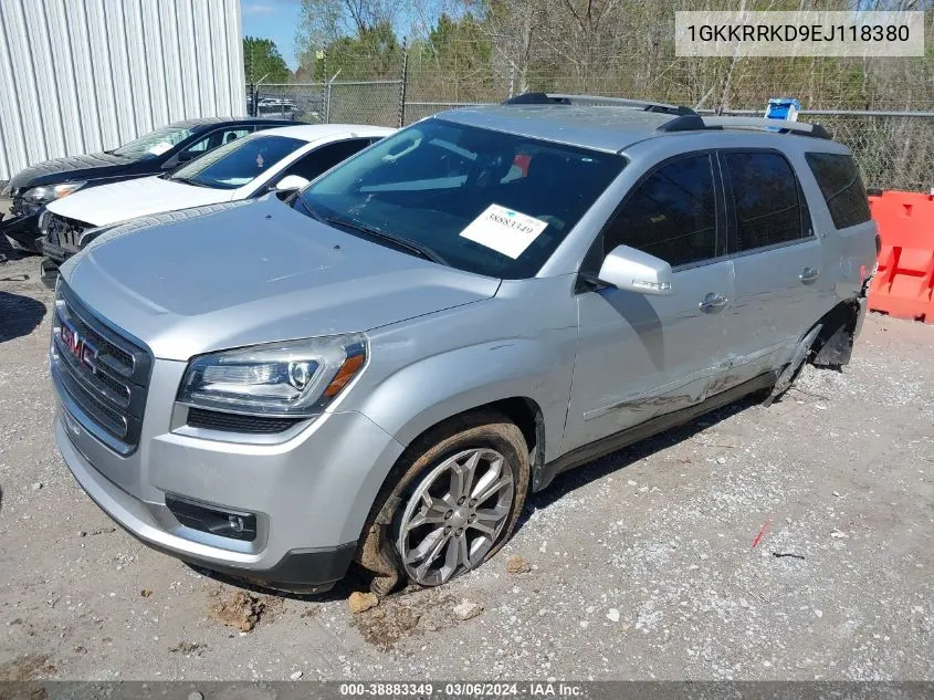 2014 GMC Acadia Slt-1 VIN: 1GKKRRKD9EJ118380 Lot: 38883349