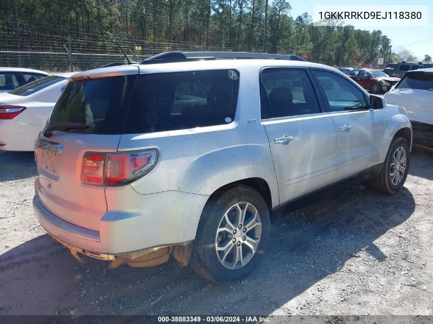 2014 GMC Acadia Slt-1 VIN: 1GKKRRKD9EJ118380 Lot: 38883349