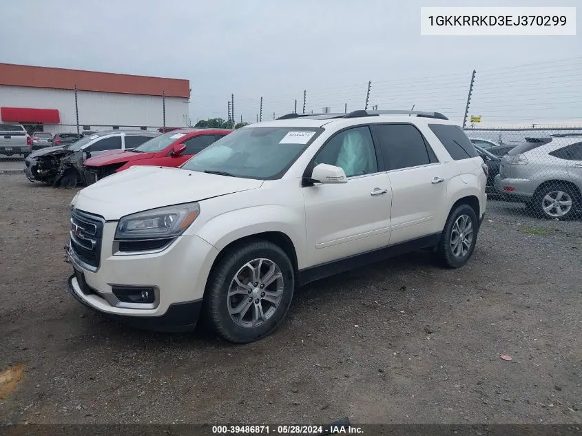 2014 GMC Acadia Slt-1 VIN: 1GKKRRKD3EJ370299 Lot: 39486871