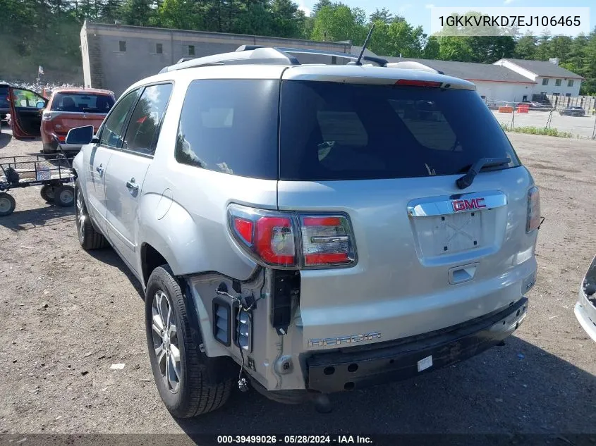 2014 GMC Acadia Slt-1 VIN: 1GKKVRKD7EJ106465 Lot: 39499026