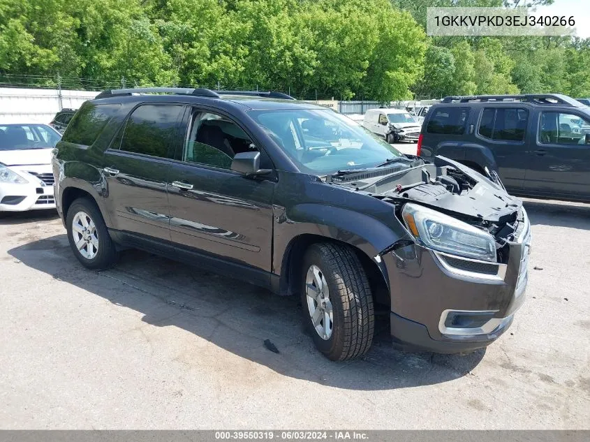 2014 GMC Acadia Sle-2 VIN: 1GKKVPKD3EJ340266 Lot: 39550319