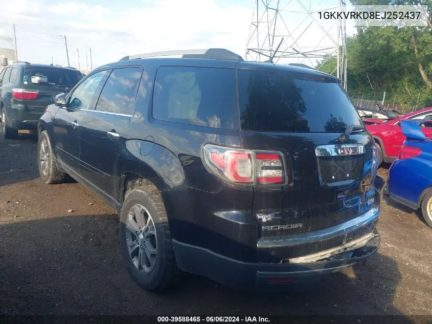 2014 GMC Acadia Slt-1 VIN: 1GKKVRKD8EJ252437 Lot: 39588465