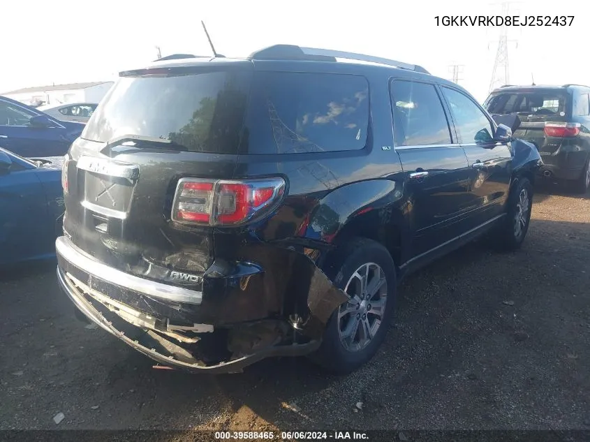 1GKKVRKD8EJ252437 2014 GMC Acadia Slt-1