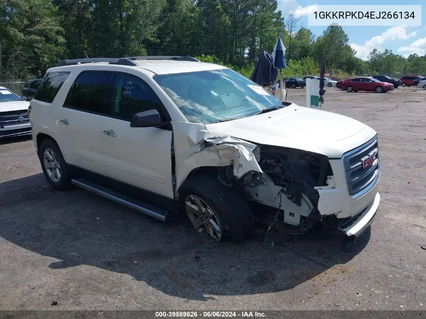 2014 GMC Acadia Sle-2 VIN: 1GKKRPKD4EJ266134 Lot: 39589826