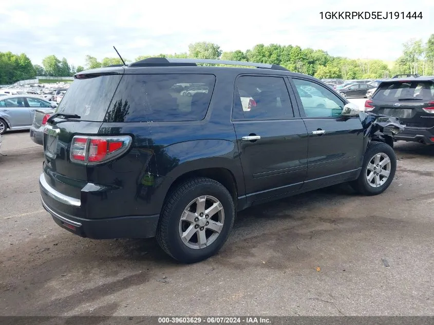 1GKKRPKD5EJ191444 2014 GMC Acadia Sle-2