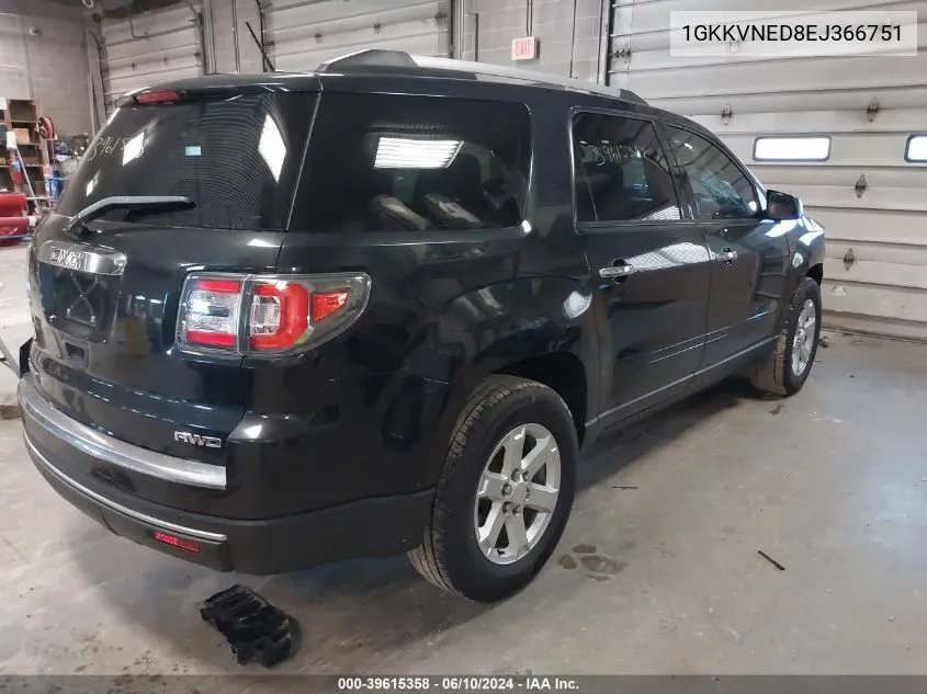 2014 GMC Acadia Sle-1 VIN: 1GKKVNED8EJ366751 Lot: 39615358