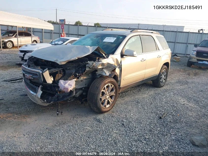 1GKKRSKD2EJ185491 2014 GMC Acadia Slt-2