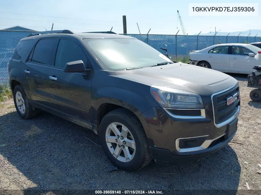 2014 GMC Acadia Sle-2 VIN: 1GKKVPKD7EJ359306 Lot: 39859148