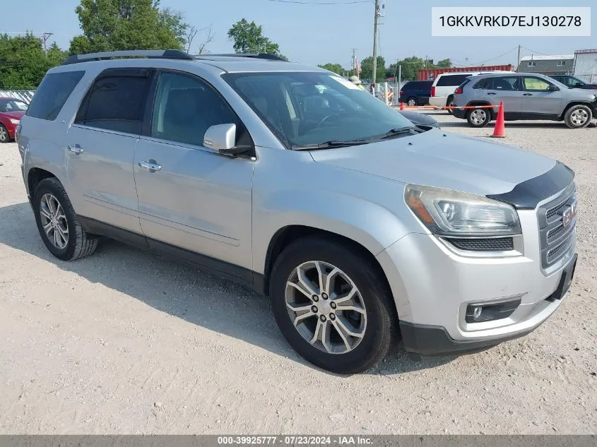 2014 GMC Acadia Slt-1 VIN: 1GKKVRKD7EJ130278 Lot: 39925777