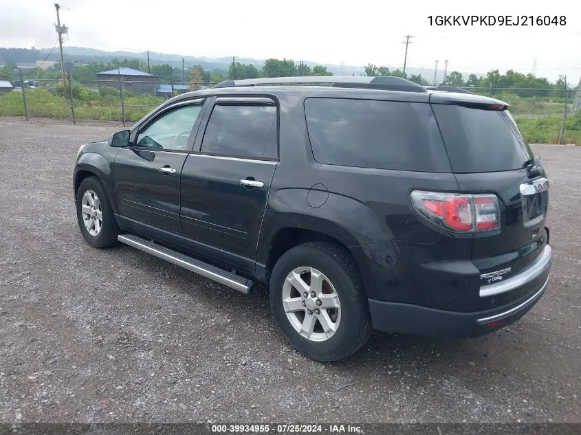 1GKKVPKD9EJ216048 2014 GMC Acadia Sle-2