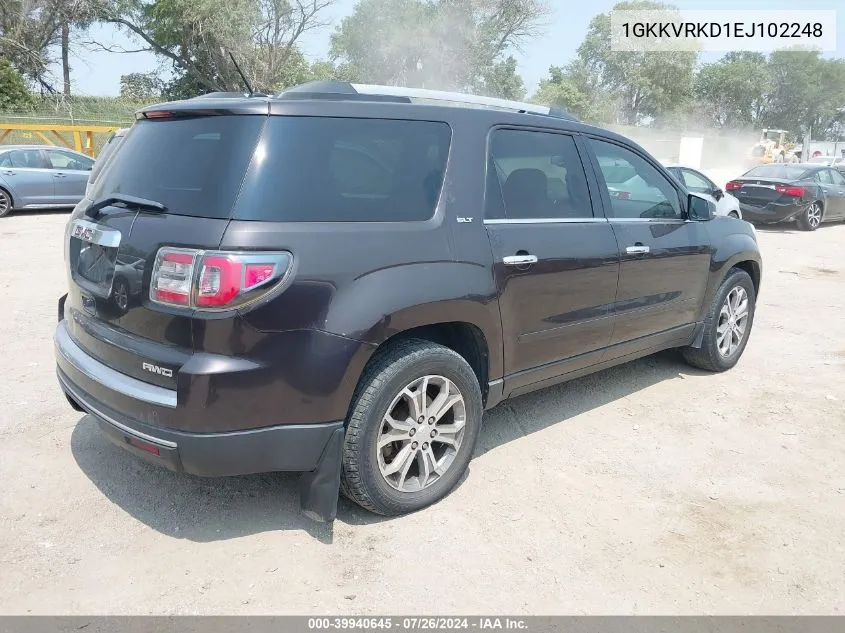 2014 GMC Acadia Slt-1 VIN: 1GKKVRKD1EJ102248 Lot: 39940645