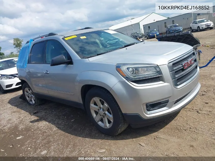 2014 GMC Acadia Sle-2 VIN: 1GKKRPKD4EJ168852 Lot: 40058156