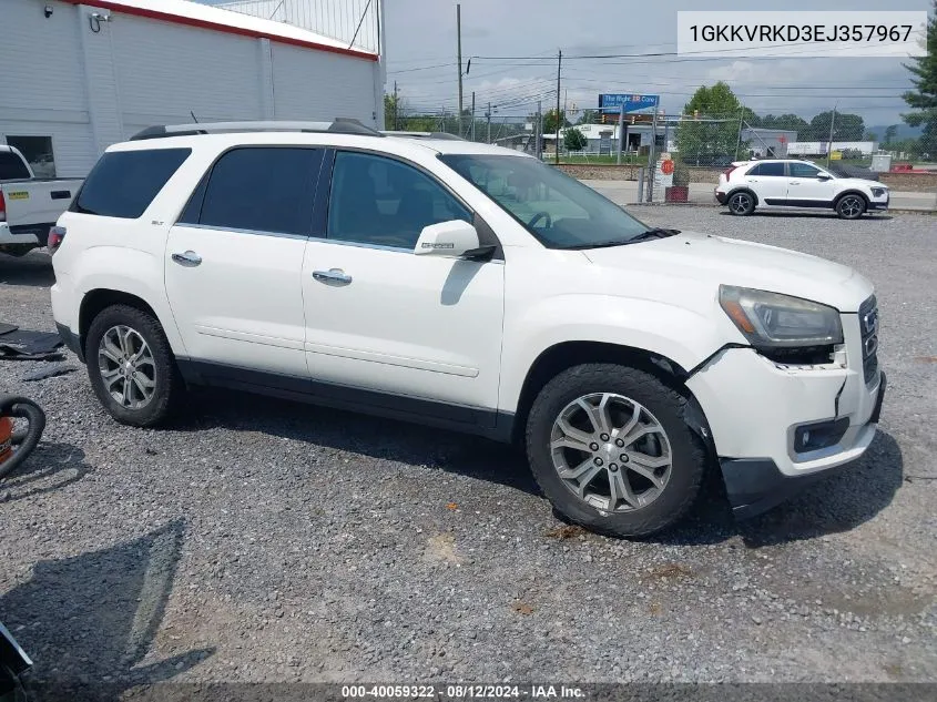 2014 GMC Acadia Slt-1 VIN: 1GKKVRKD3EJ357967 Lot: 40059322