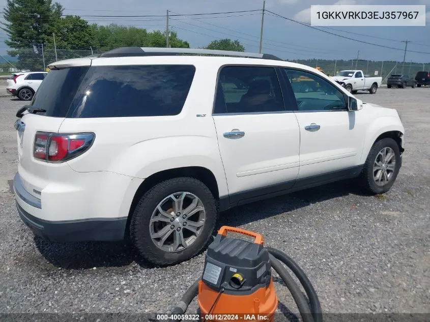 1GKKVRKD3EJ357967 2014 GMC Acadia Slt-1