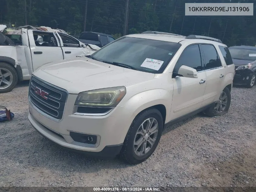 2014 GMC Acadia Slt-1 VIN: 1GKKRRKD9EJ131906 Lot: 40091376