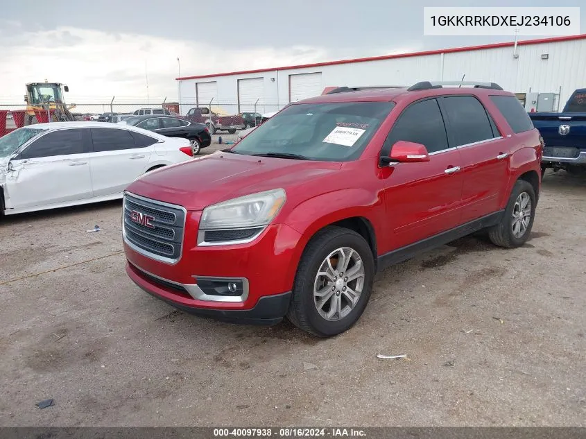 1GKKRRKDXEJ234106 2014 GMC Acadia Slt-1