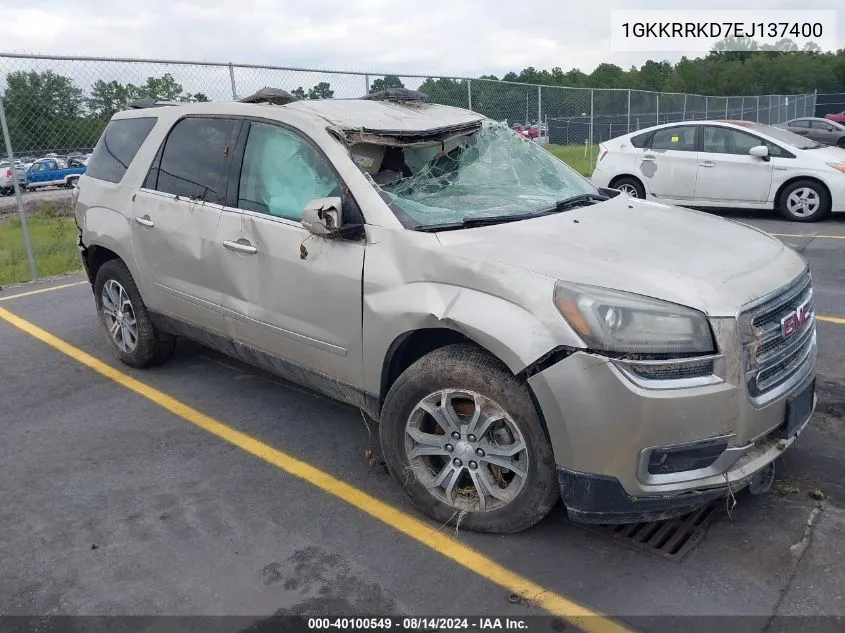 1GKKRRKD7EJ137400 2014 GMC Acadia Slt-1