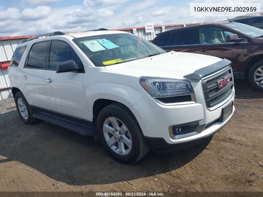 2014 GMC Acadia Sle VIN: 1GKKVNED9EJ302959 Lot: 40154293