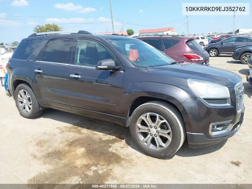 2014 GMC Acadia Slt-1 VIN: 1GKKRRKD9EJ352762 Lot: 40211506