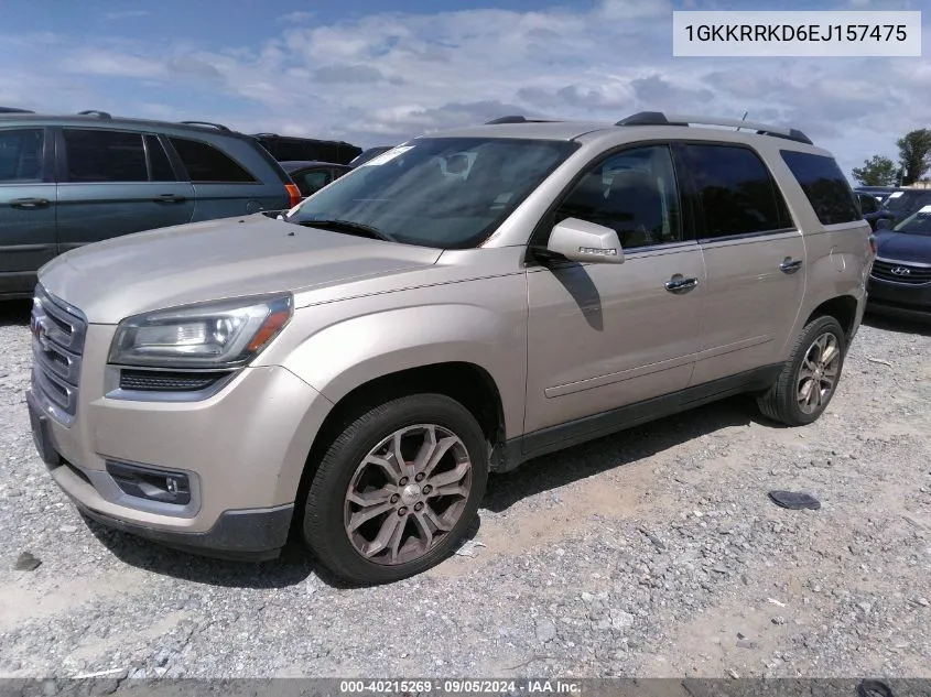 1GKKRRKD6EJ157475 2014 GMC Acadia Slt-1