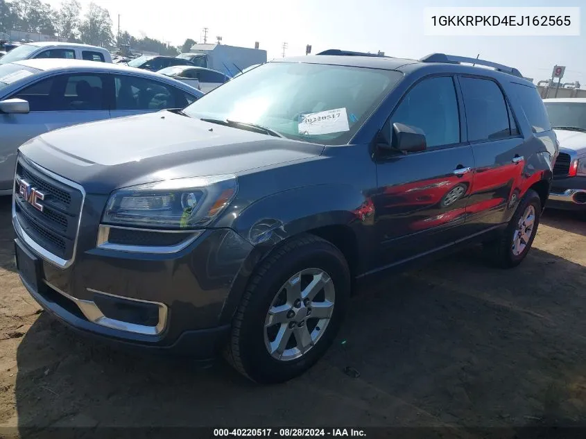 2014 GMC Acadia Sle-2 VIN: 1GKKRPKD4EJ162565 Lot: 40220517