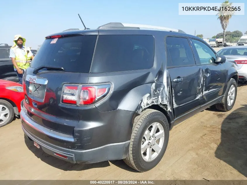 2014 GMC Acadia Sle-2 VIN: 1GKKRPKD4EJ162565 Lot: 40220517