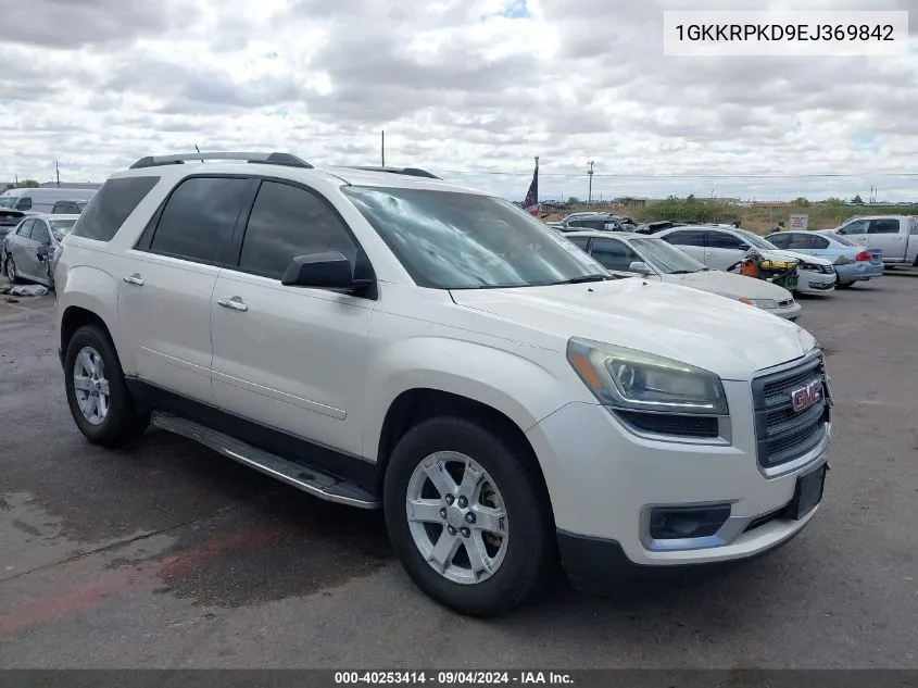 2014 GMC Acadia Sle-2 VIN: 1GKKRPKD9EJ369842 Lot: 40253414