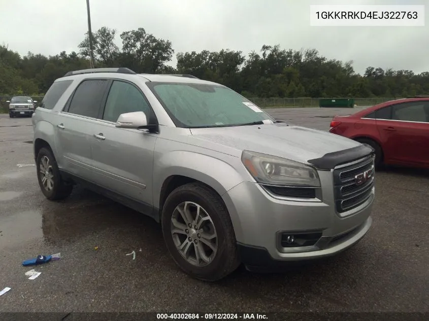 2014 GMC Acadia Slt-1 VIN: 1GKKRRKD4EJ322763 Lot: 40302684