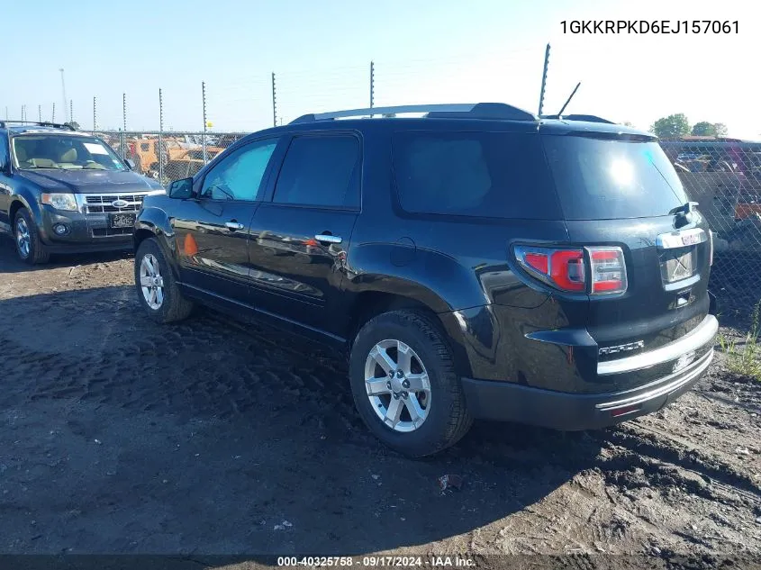 2014 GMC Acadia Sle-2 VIN: 1GKKRPKD6EJ157061 Lot: 40325758