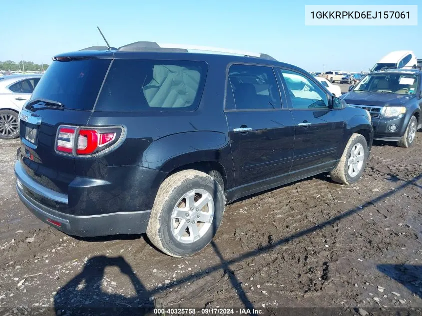 2014 GMC Acadia Sle-2 VIN: 1GKKRPKD6EJ157061 Lot: 40325758