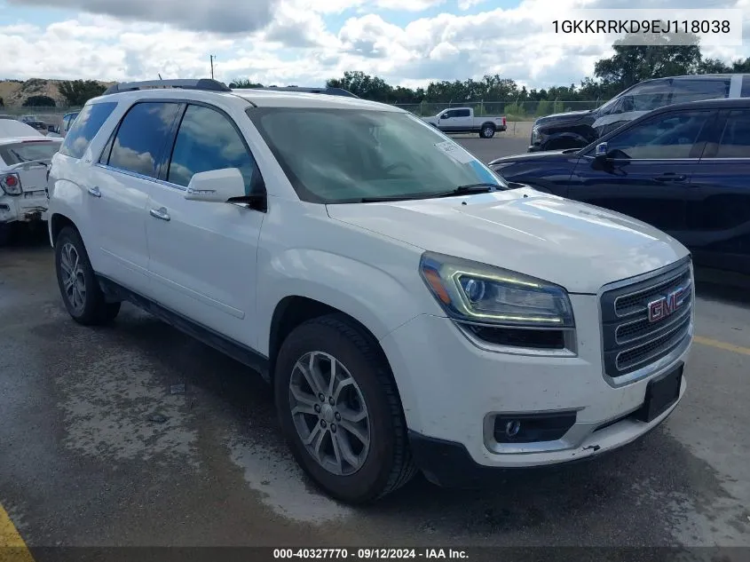 2014 GMC Acadia Slt-1 VIN: 1GKKRRKD9EJ118038 Lot: 40327770