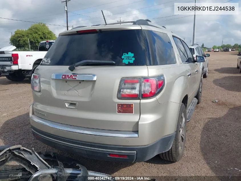 2014 GMC Acadia Slt-1 VIN: 1GKKRRKD1EJ244538 Lot: 40342747