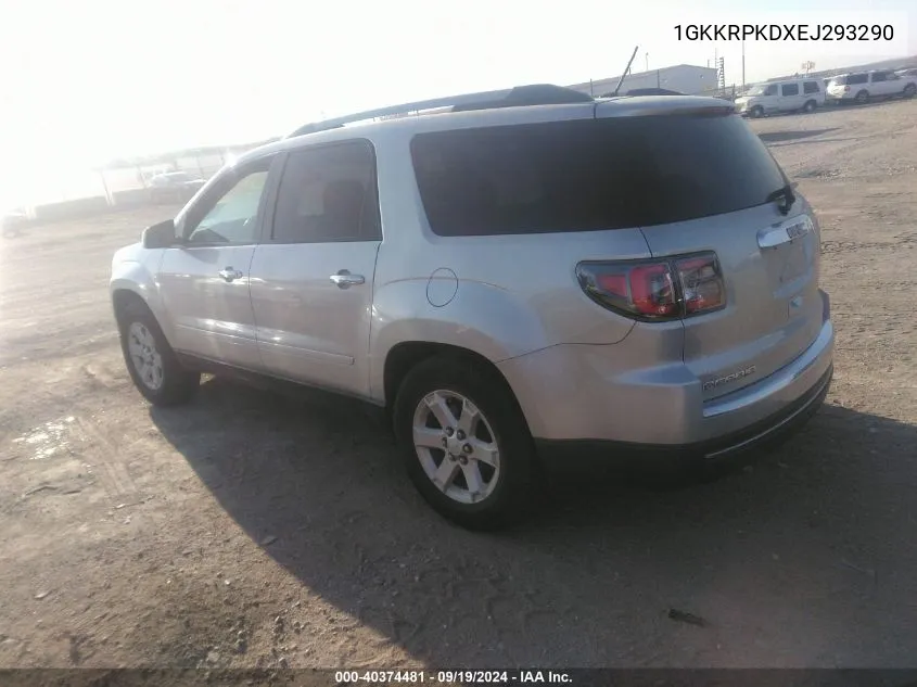 1GKKRPKDXEJ293290 2014 GMC Acadia Sle-2