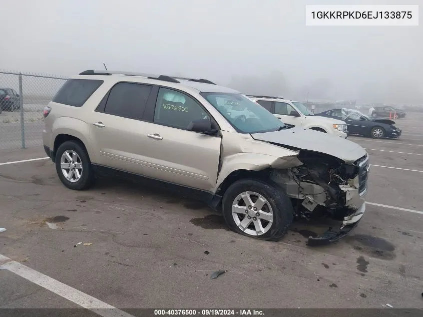 2014 GMC Acadia Sle-2 VIN: 1GKKRPKD6EJ133875 Lot: 40376500