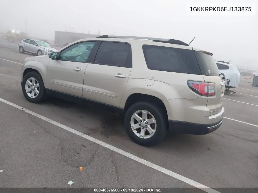 2014 GMC Acadia Sle-2 VIN: 1GKKRPKD6EJ133875 Lot: 40376500