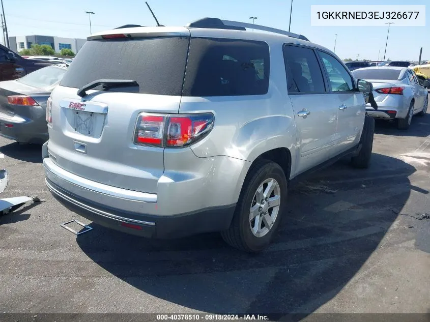 2014 GMC Acadia Sle-1 VIN: 1GKKRNED3EJ326677 Lot: 40378510