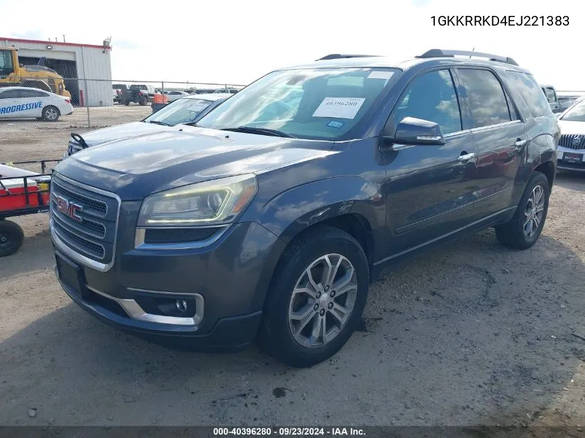 2014 GMC Acadia Slt-1 VIN: 1GKKRRKD4EJ221383 Lot: 40396280