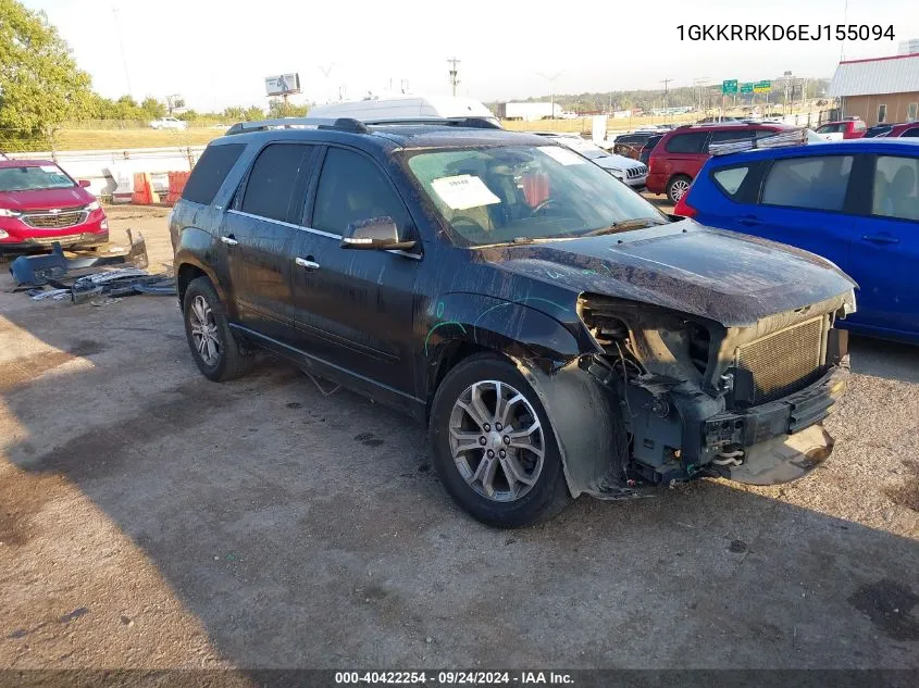 2014 GMC Acadia Slt-1 VIN: 1GKKRRKD6EJ155094 Lot: 40422254